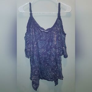 Mudd Purple Paisley Blouse